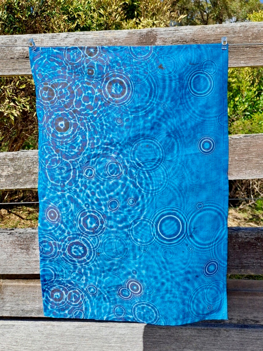 Tea Towel - Cerulean Drops Fabric