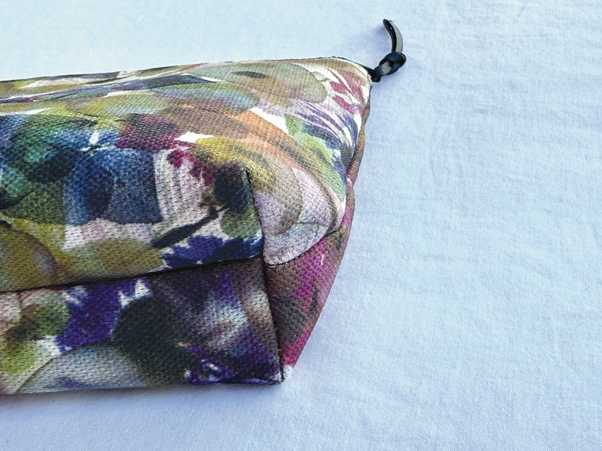The Bicheno Pouch - Petal Medley Fabric