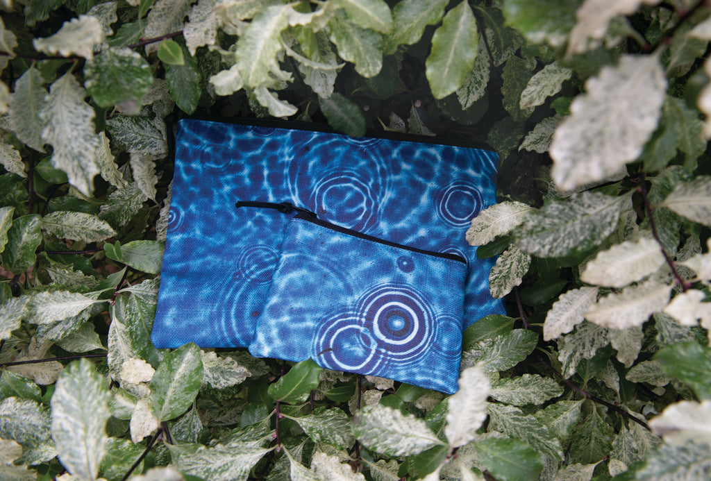 The Stanley Pouch - Cerulean Drops Fabric