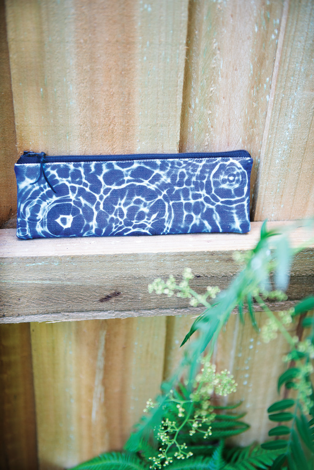 The Bruny Pouch - Cerulean Drops Fabric