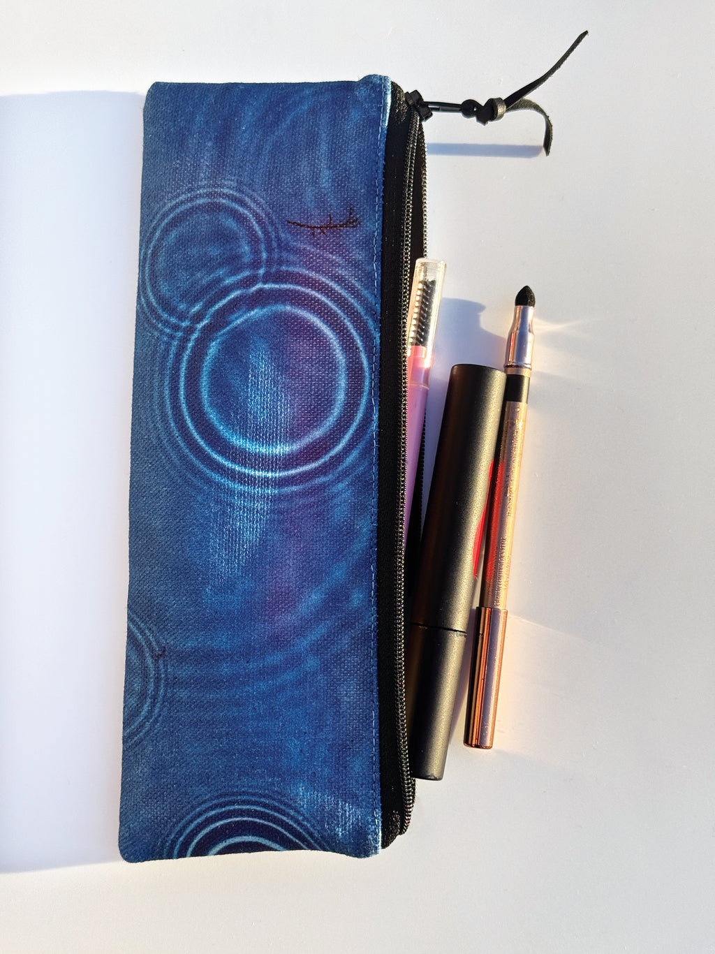 The Bruny Pouch - Cerulean Drops Fabric