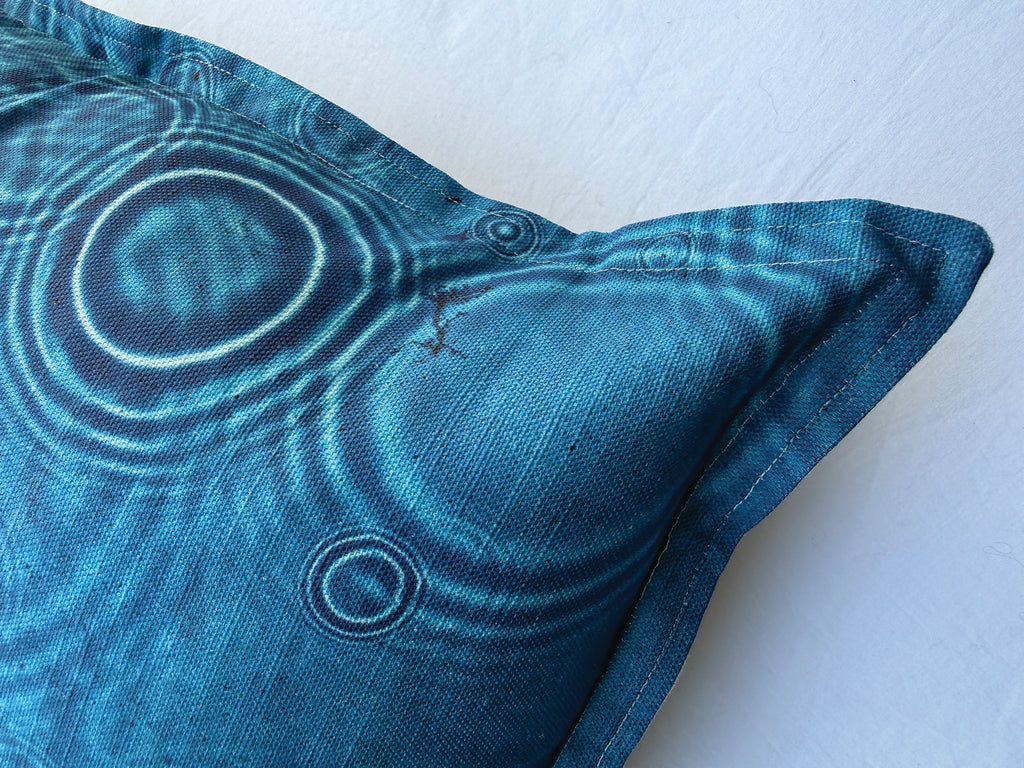 Cushion Cover- Cerulean Drops Fabric