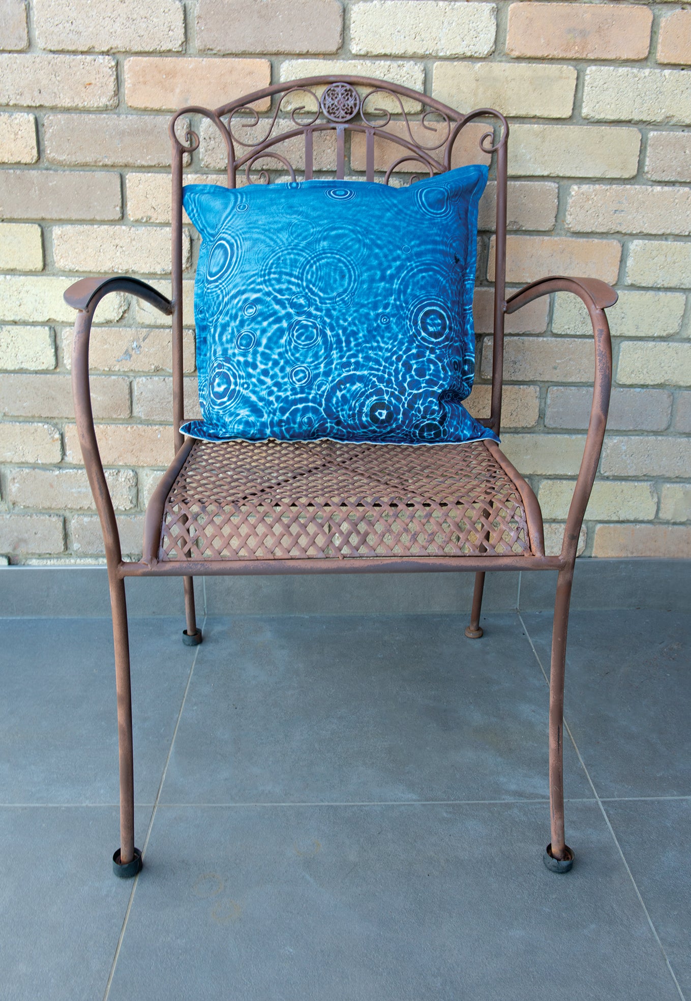 Cushion Cover- Cerulean Drops Fabric