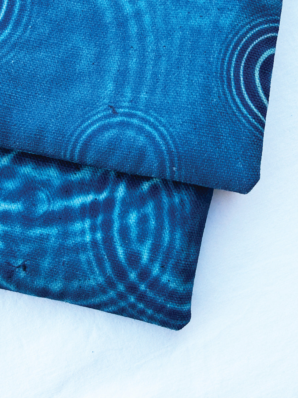 The Bruny Pouch - Cerulean Drops Fabric