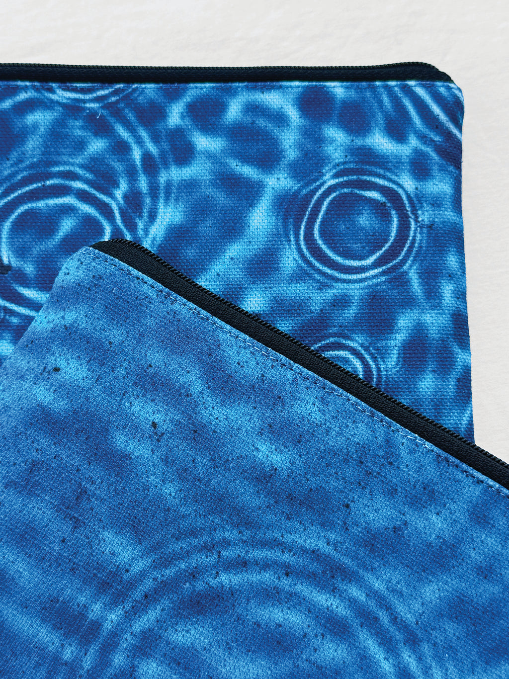 The Freycinet Pouch - Cerulean Drops Fabric
