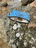 The Freycinet Pouch - Cerulean Drops Fabric