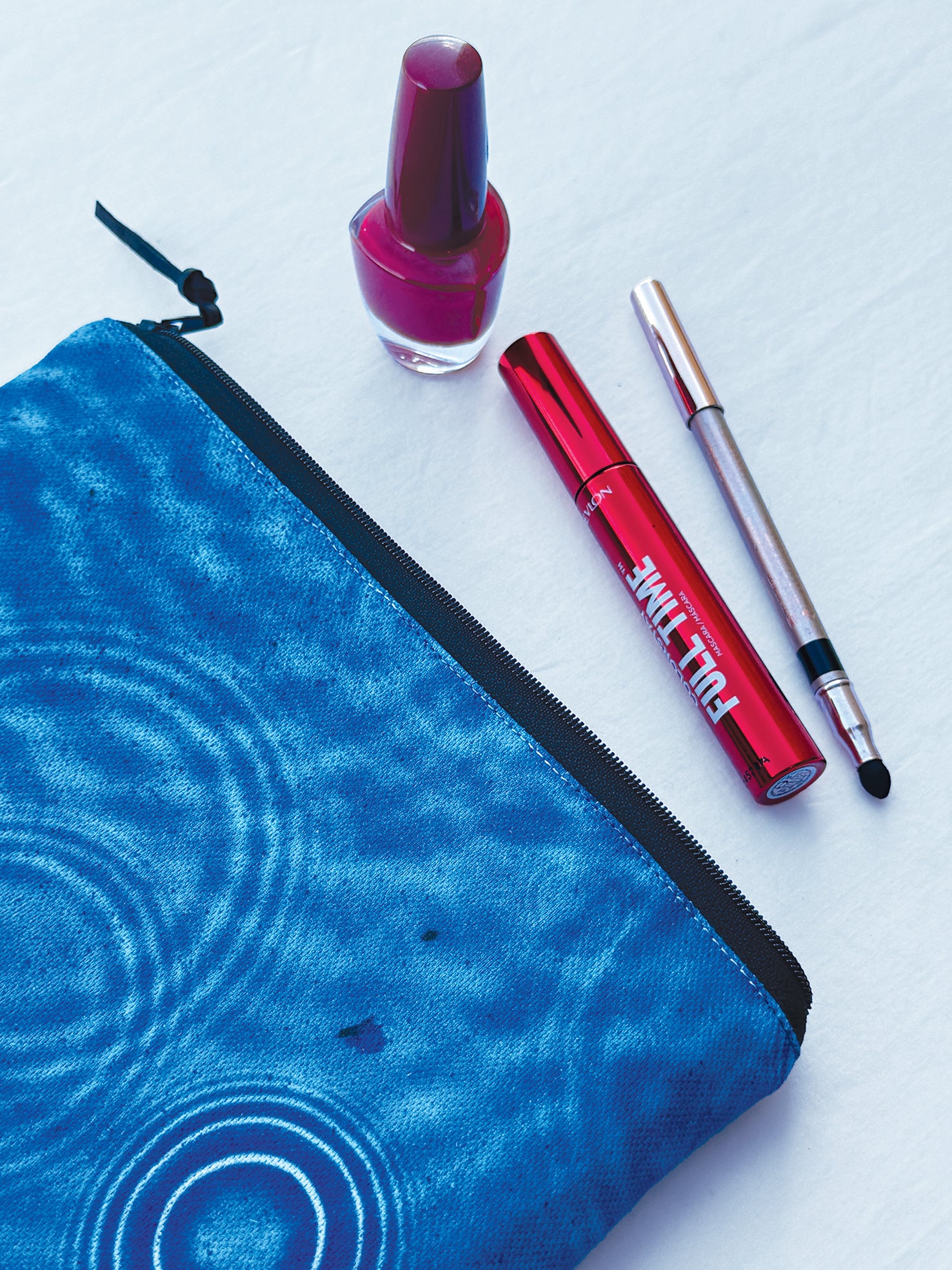 The Melaleuca Pouch - Cerulean Drops Fabric
