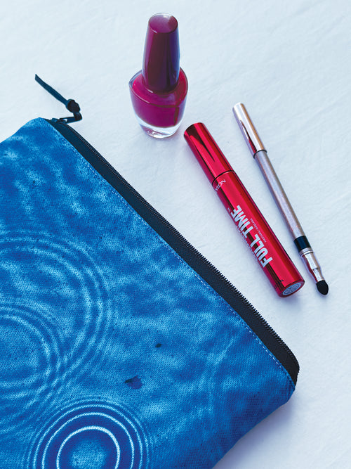 The Melaleuca Pouch - Cerulean Drops Fabric