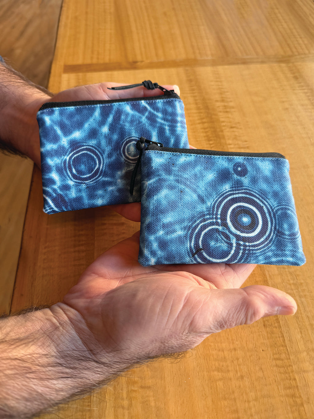 The Stanley Pouch - Cerulean Drops Fabric