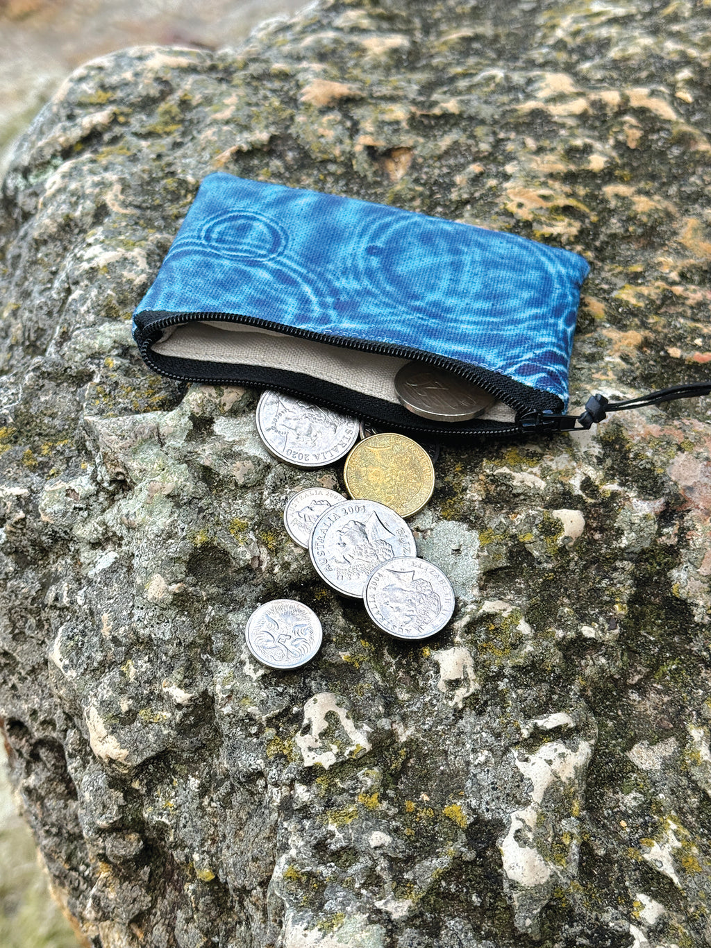 The Stanley Pouch - Cerulean Drops Fabric