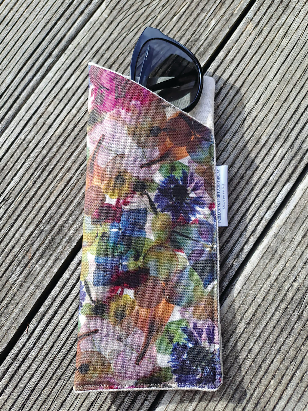 Slip-In Glasses Case - Petal Medley Fabric