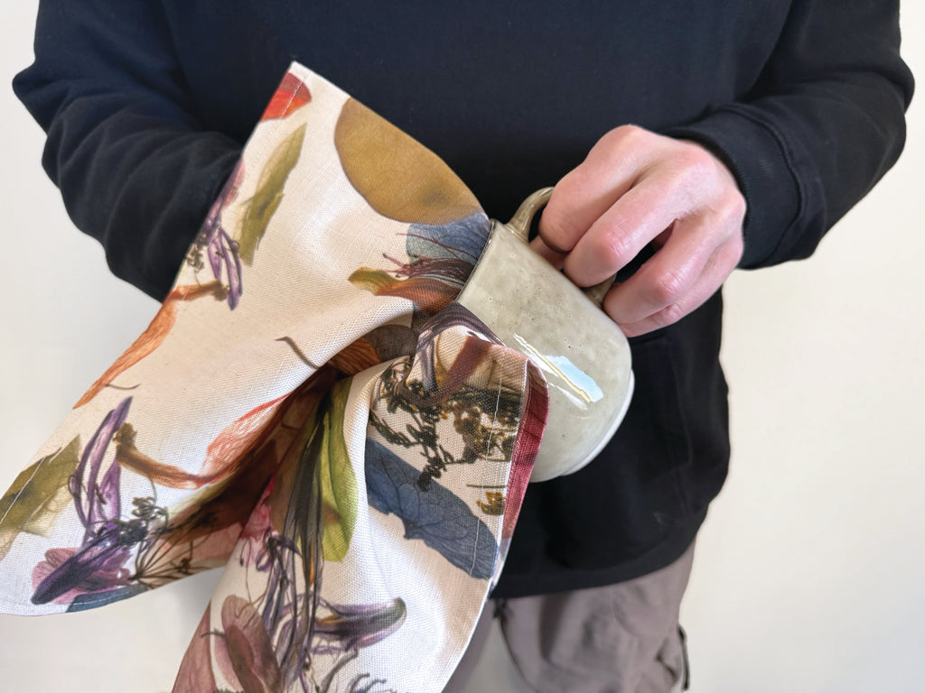 Tea Towel - Floral Wreath