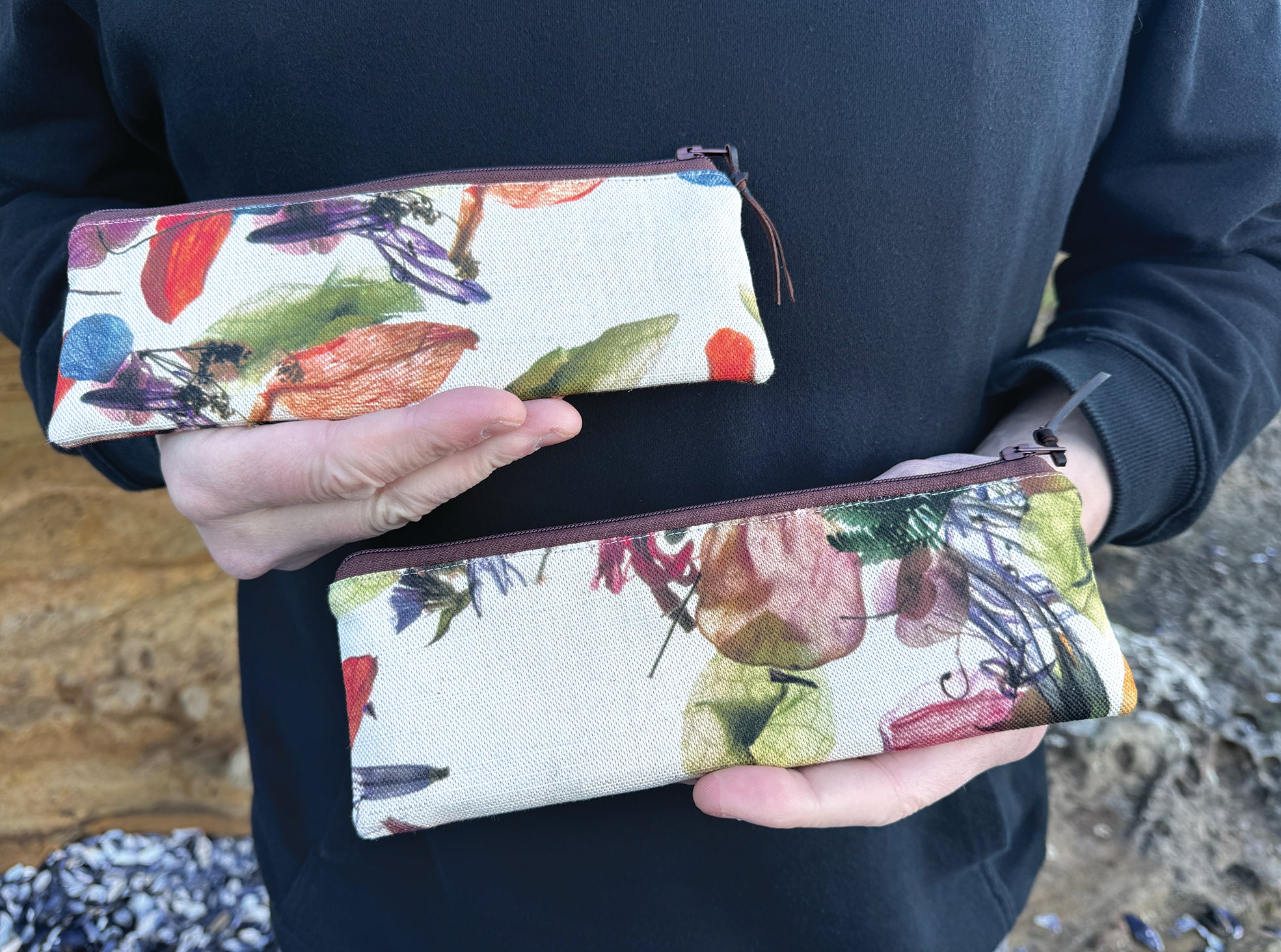 The Bruny Pouch - Floral Wreath Fabric