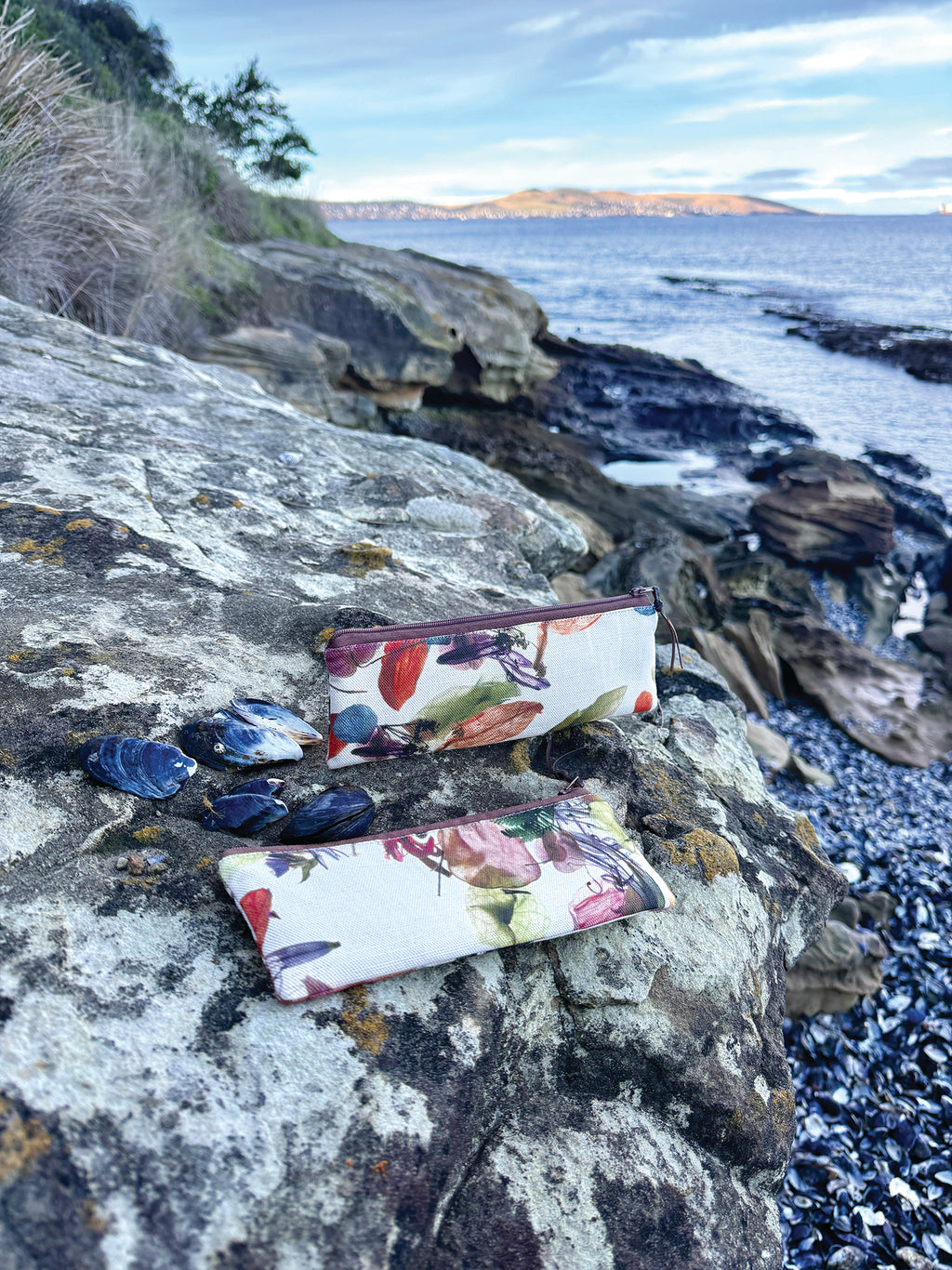 The Bruny Pouch - Floral Wreath Fabric