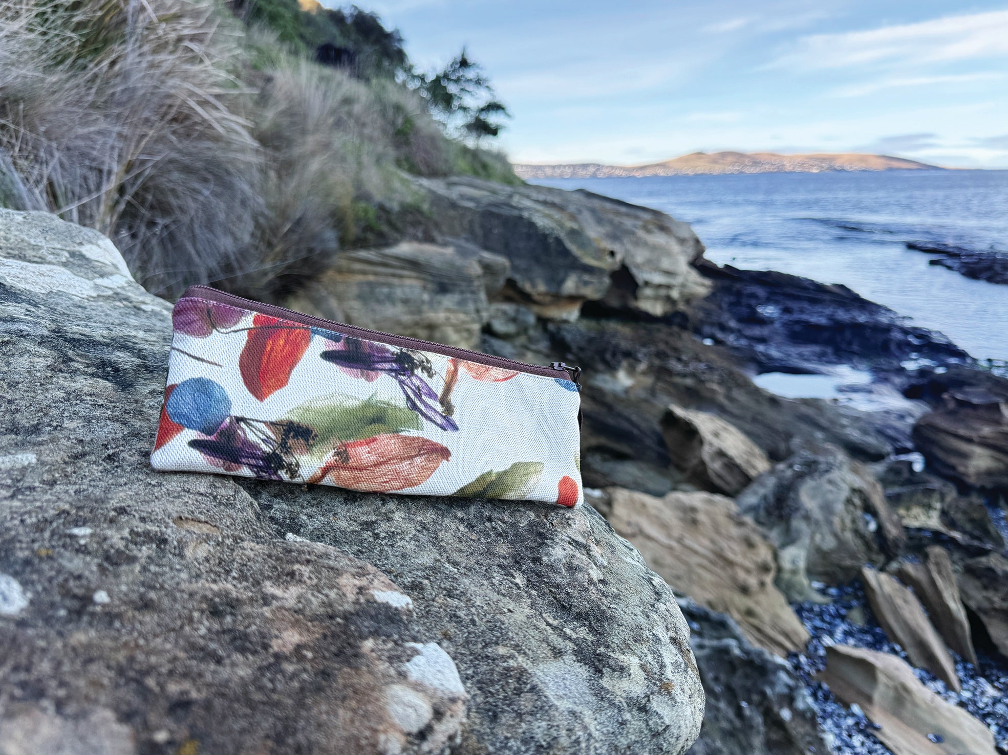 The Bruny Pouch - Floral Wreath Fabric