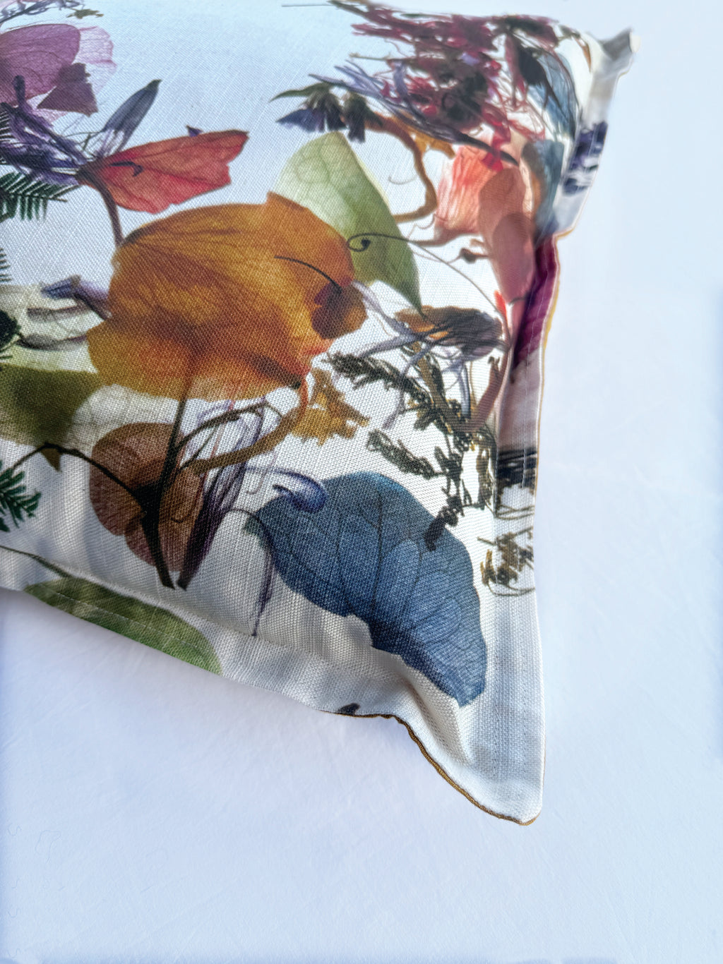 Cushion Cover - Floral Wreath Fabric