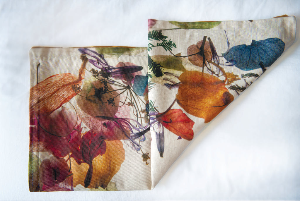 Cushion Cover - Floral Wreath Fabric
