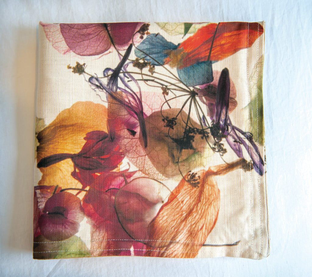 Cushion Cover - Floral Wreath Fabric