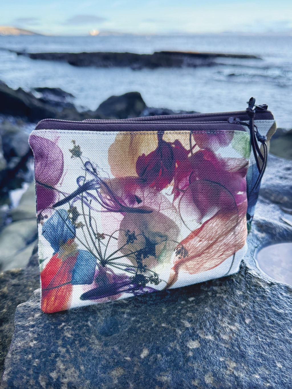 The Freycinet Pouch - Floral Wreath Fabric