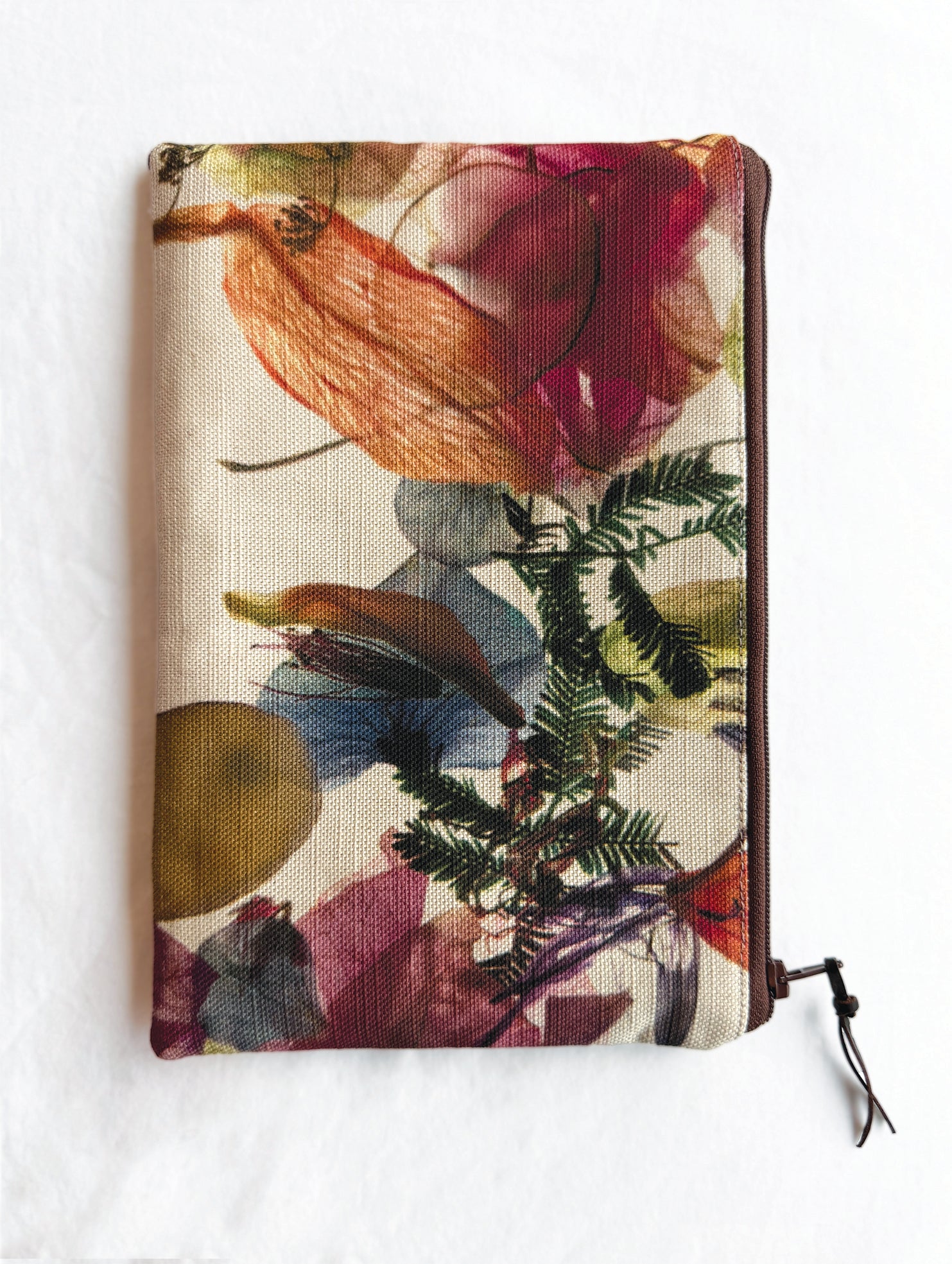 The Melaleuca Pouch - Floral Wreath Fabric