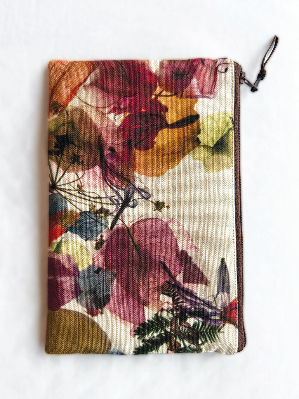 The Melaleuca Pouch - Floral Wreath Fabric