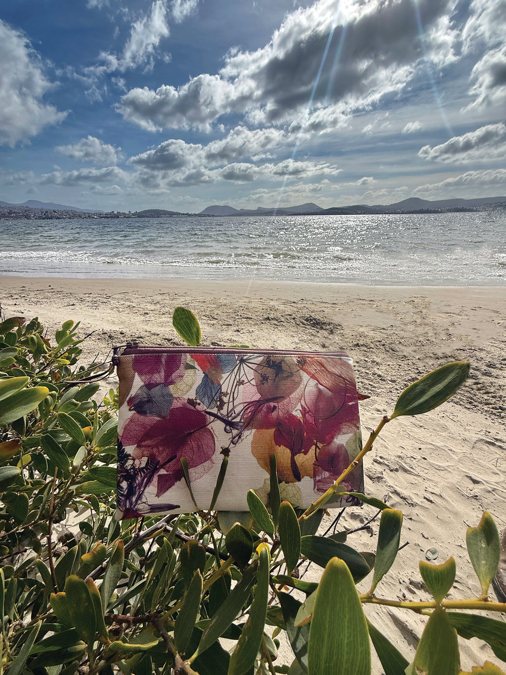 The Melaleuca Pouch - Floral Wreath Fabric