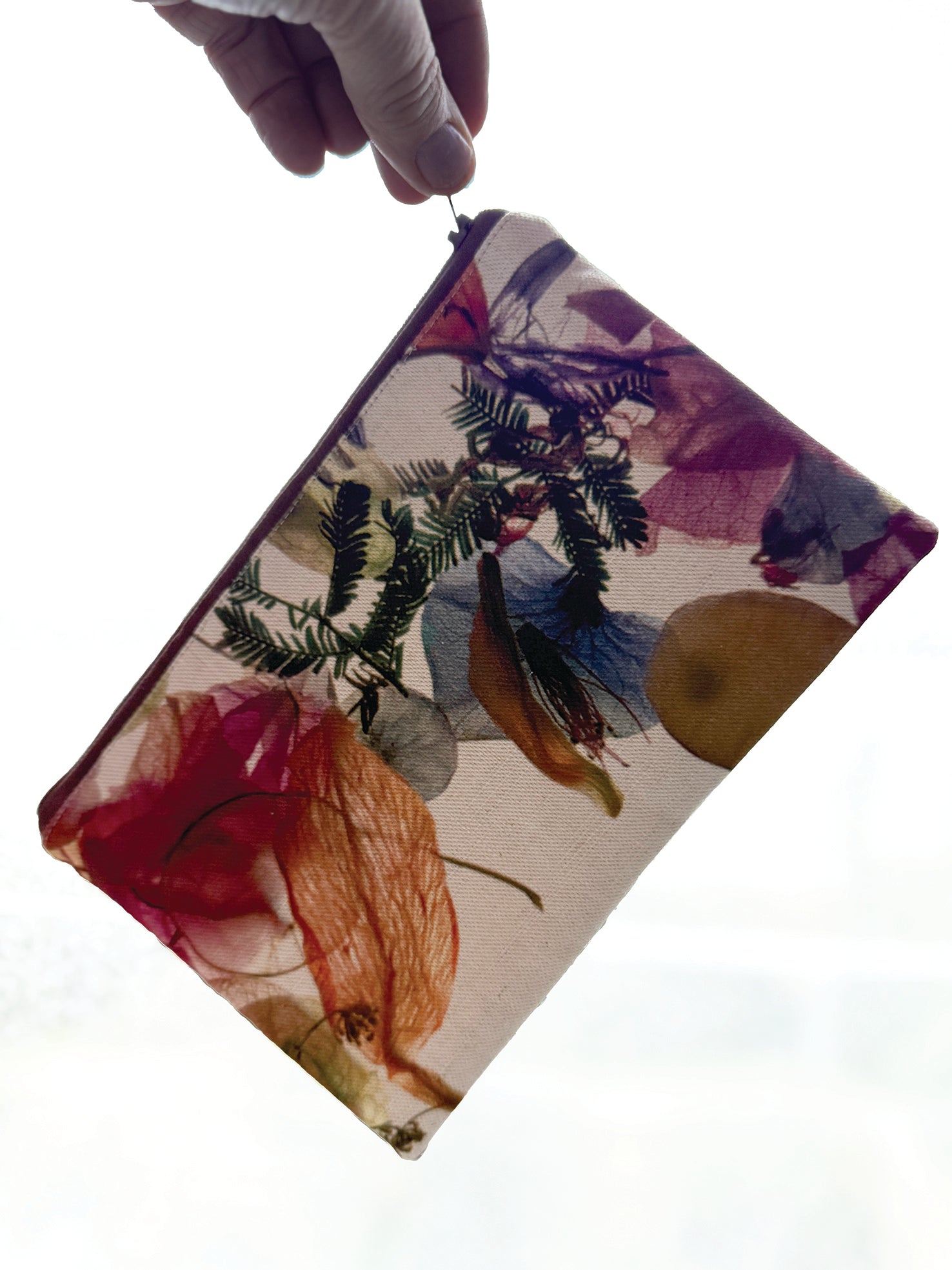 The Melaleuca Pouch - Floral Wreath Fabric