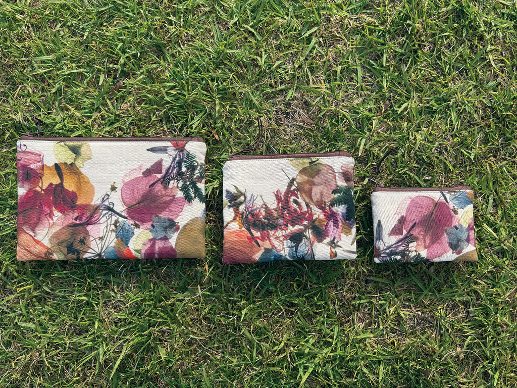 The Stanley Pouch - Floral Wreath Fabric
