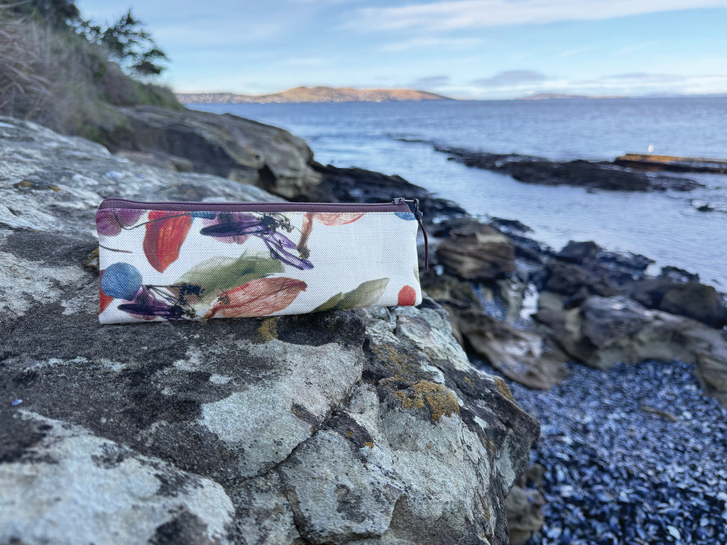 The Bruny Pouch - Floral Wreath Fabric