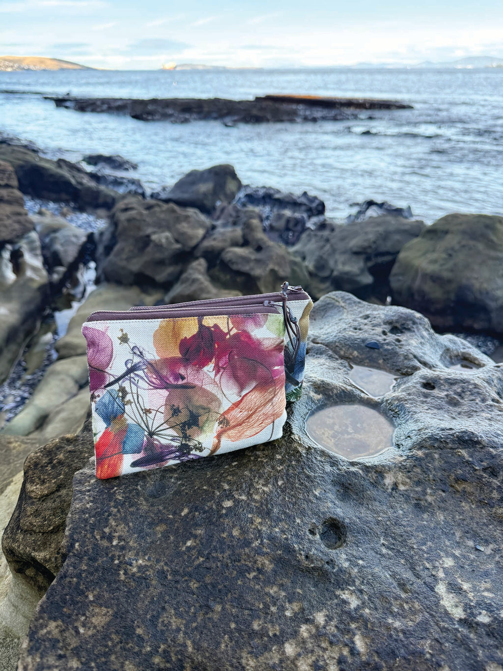 The Stanley Pouch - Floral Wreath Fabric