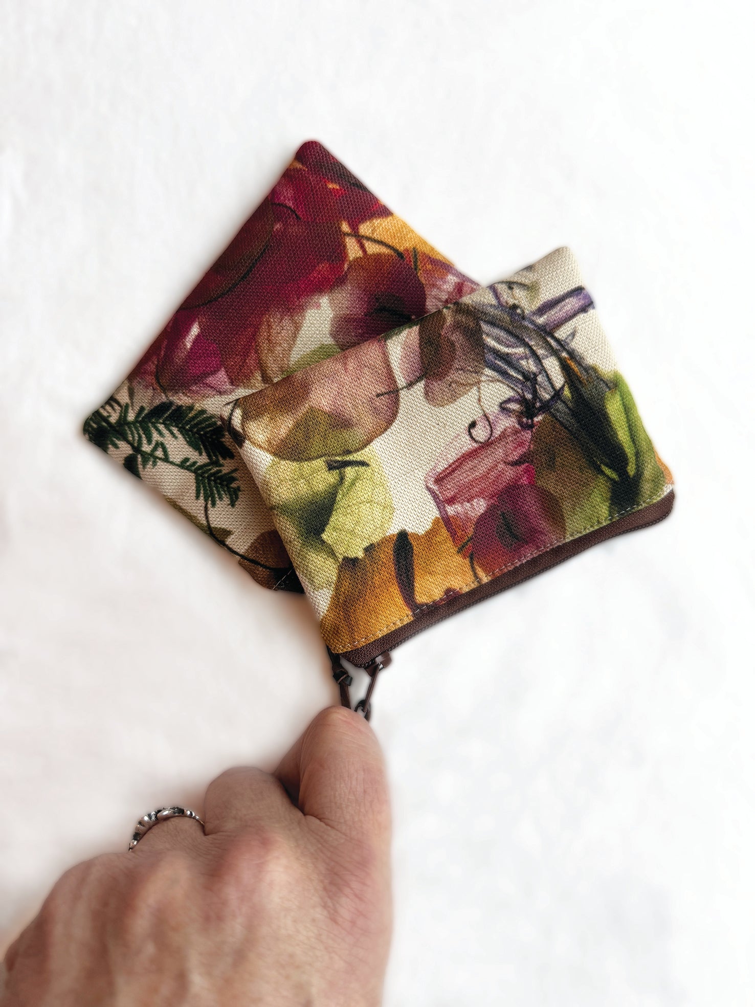 The Freycinet Pouch - Petal Medley Fabric