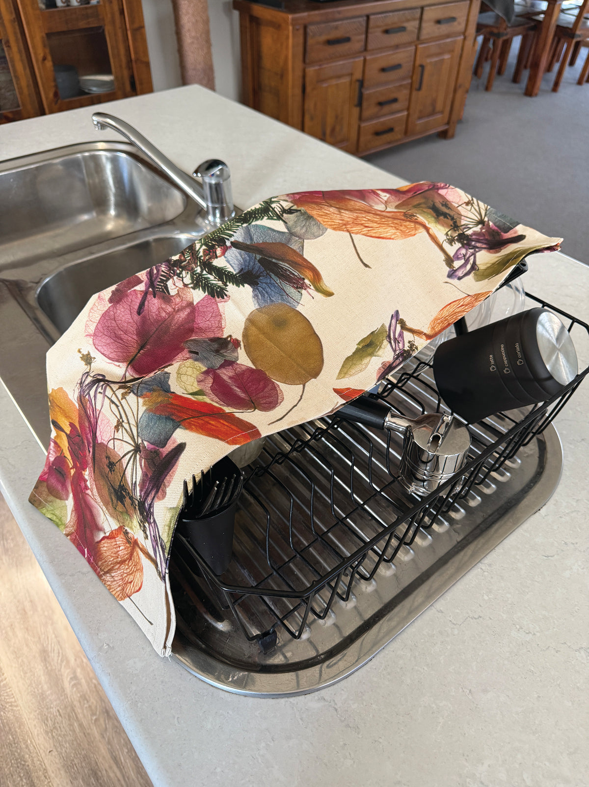 Tea Towel - Floral Wreath