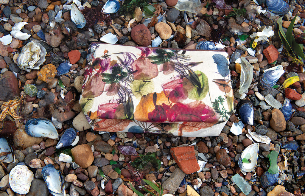 The Waratah Pouch - Floral Wreath Fabric