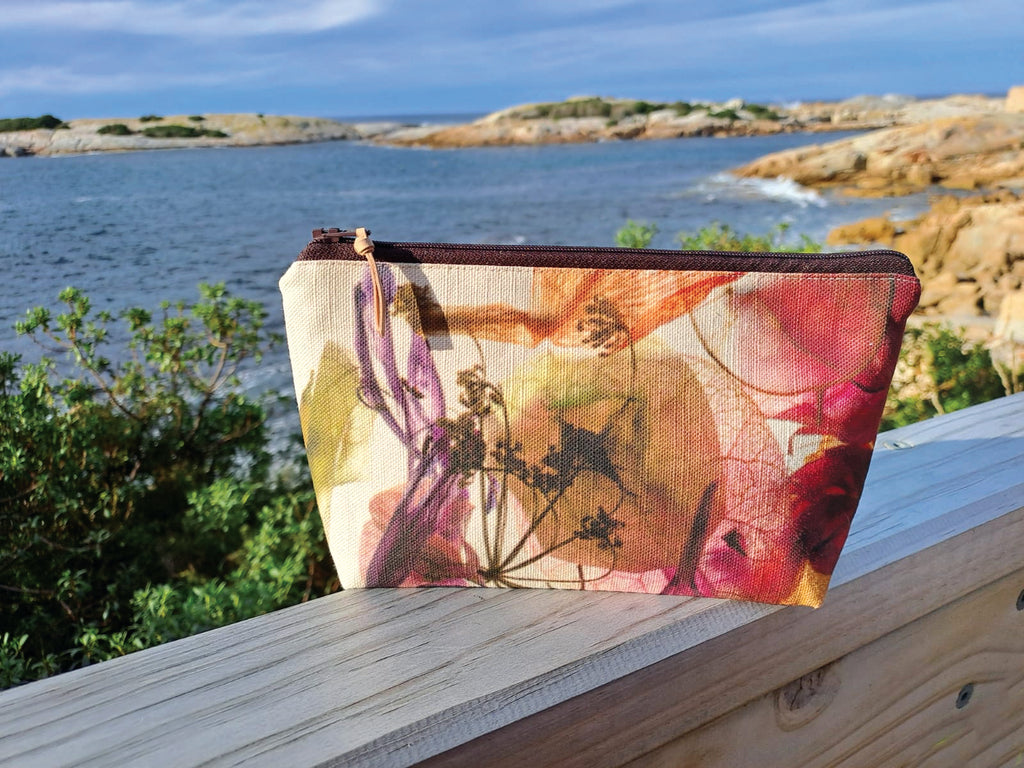 The Bicheno Pouch - Floral Wreath Design.