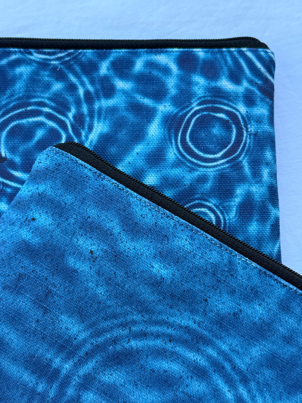 The Stanley Pouch - Cerulean Drops Fabric
