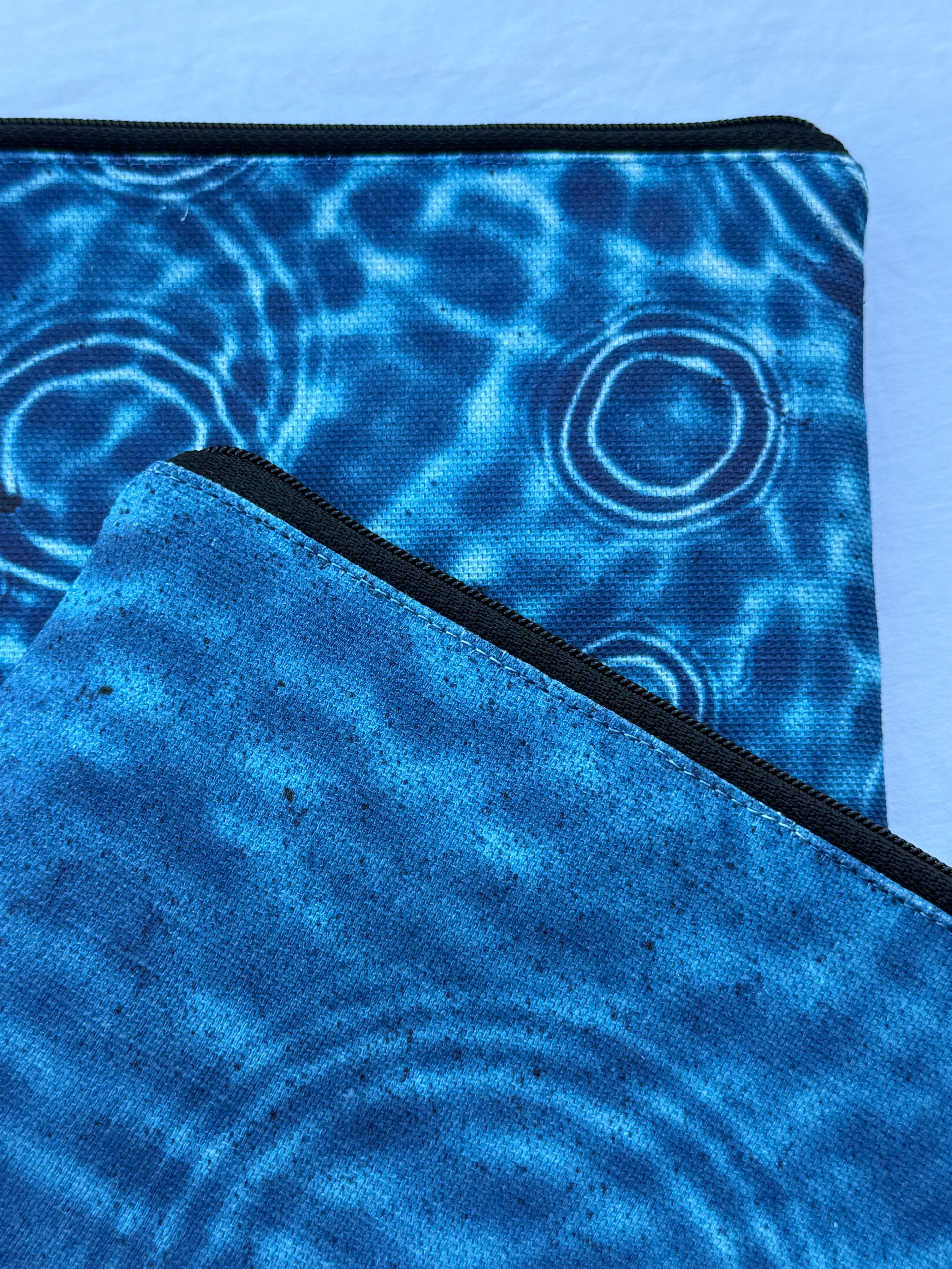 The Stanley Pouch - Cerulean Drops Fabric