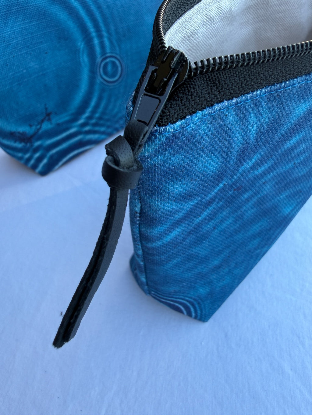 The Waratah Pouch - Cerulean Drops Fabric