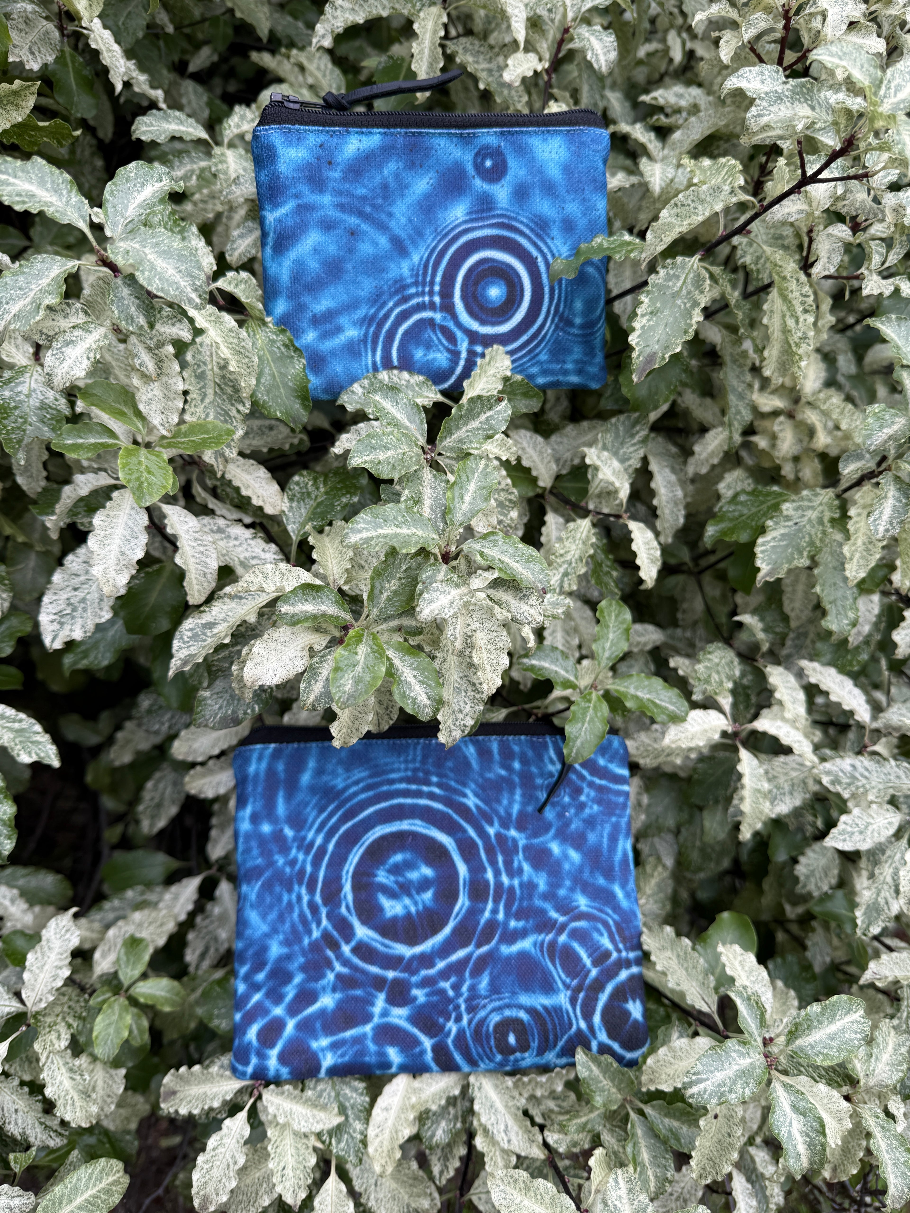 The Stanley Pouch - Cerulean Drops Fabric