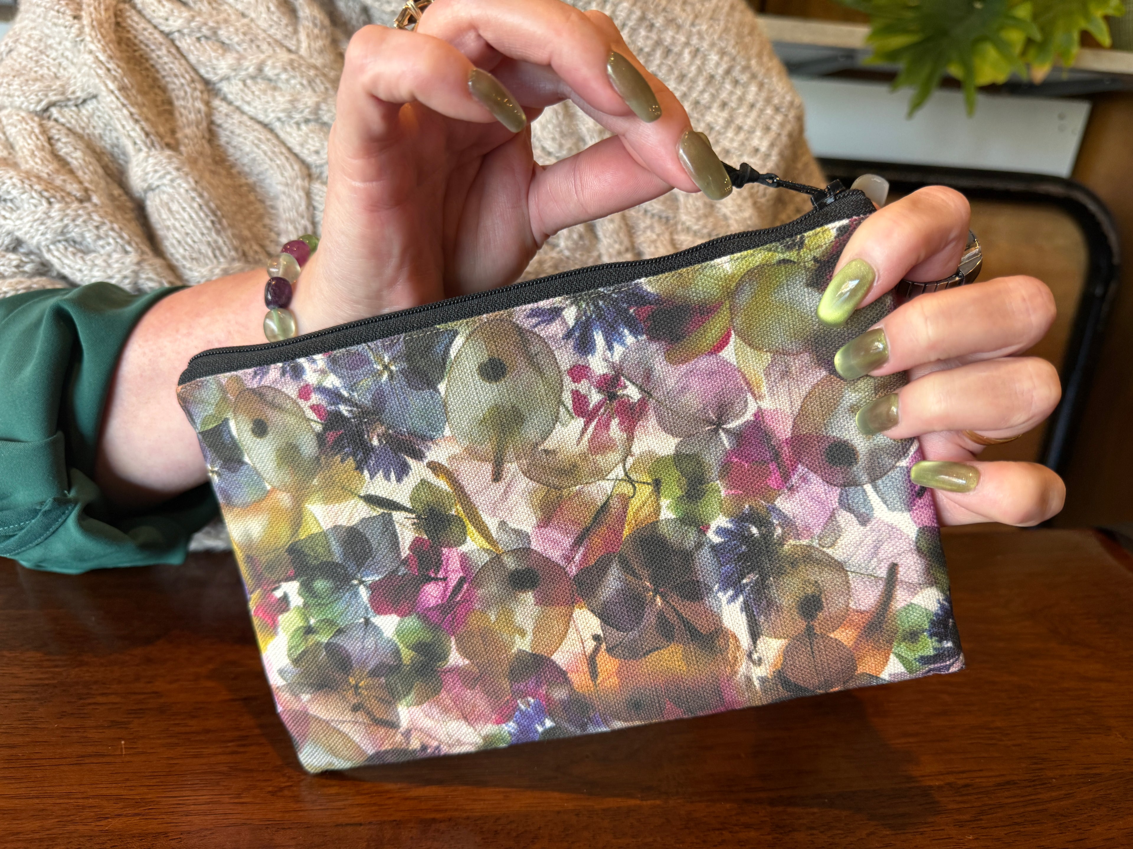 The Melaleuca Pouch - Petal Medley Fabric