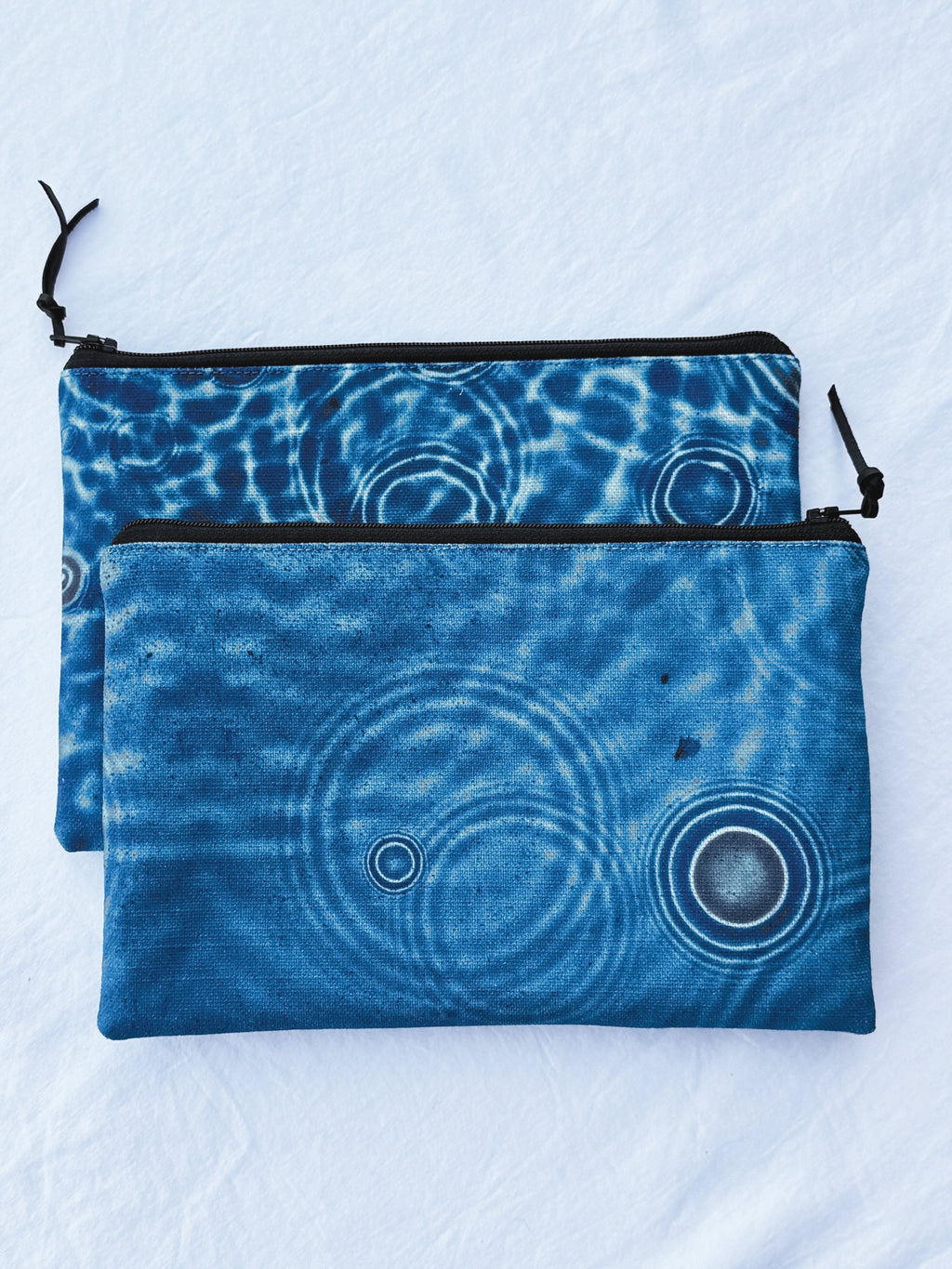 The Melaleuca Pouch - Cerulean Drops Fabric