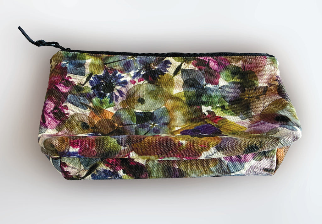 The Bicheno Pouch - Petal Medley Fabric