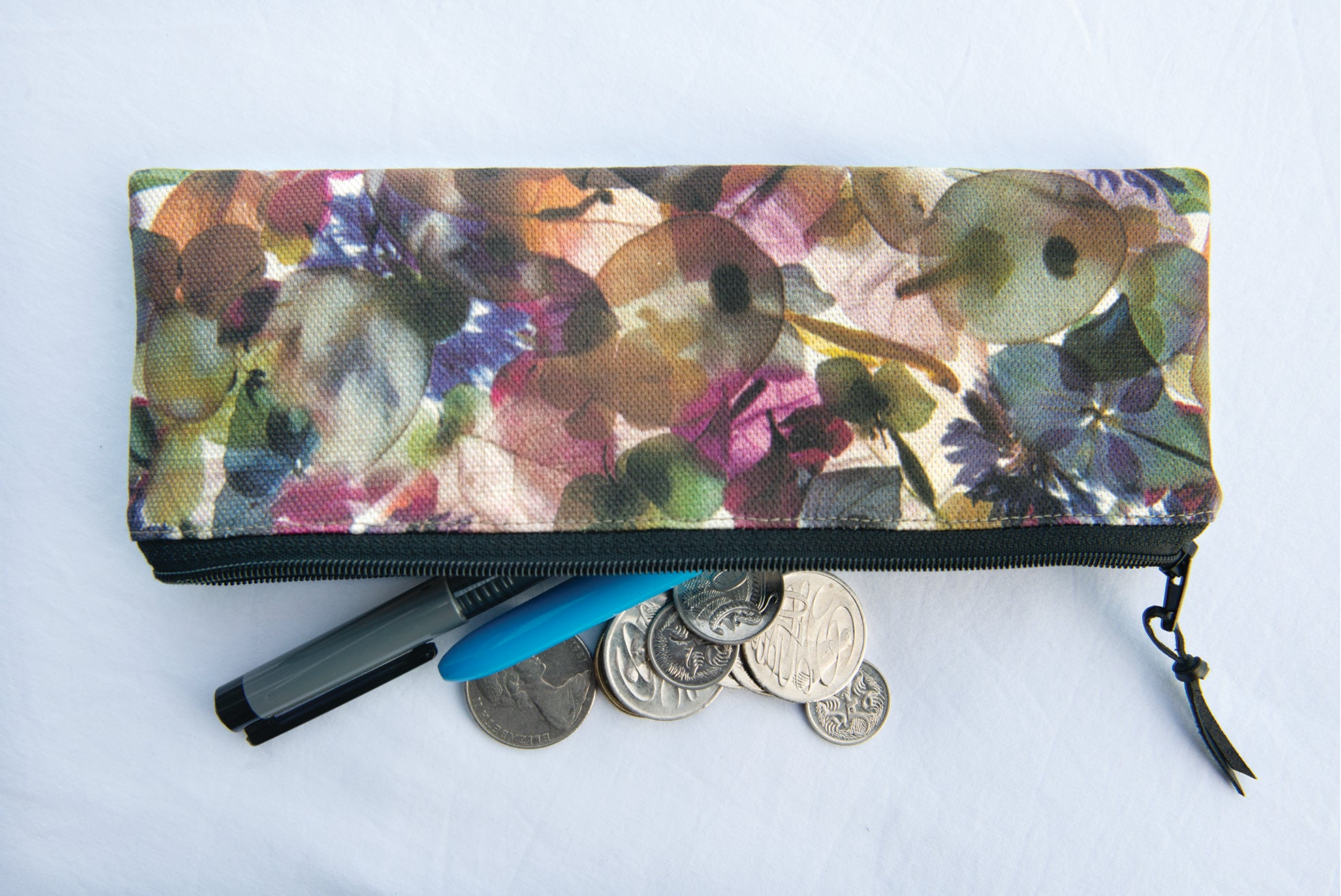 The Bruny Pouch - Petal Medley Fabric