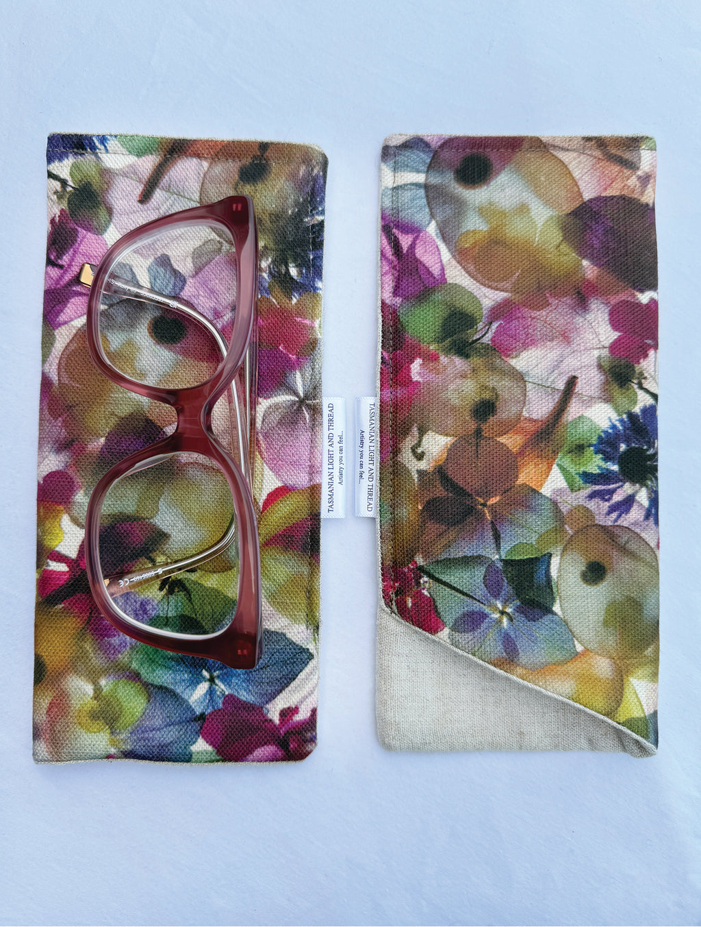 Slip-In Glasses Case - Petal Medley Fabric