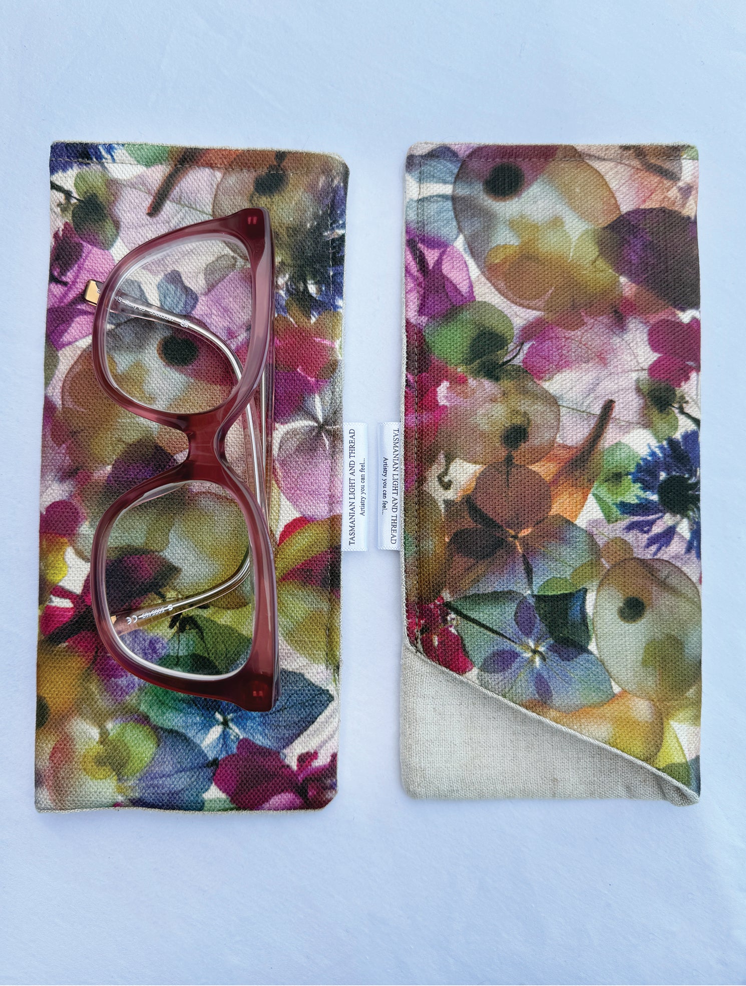 Slip-In Glasses Case - Petal Medley Fabric