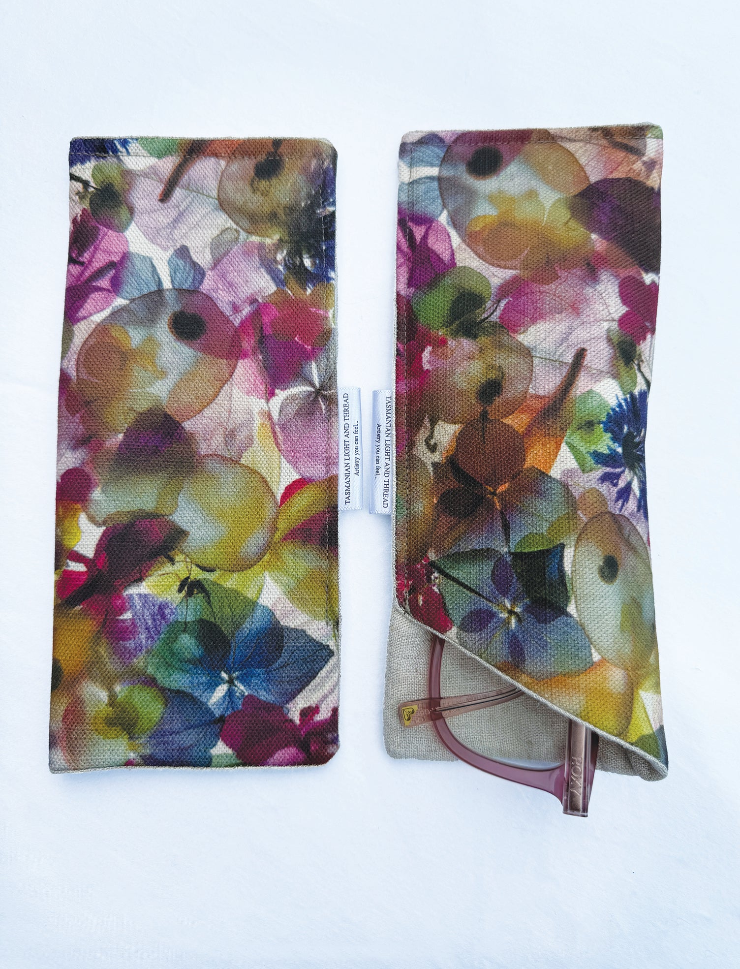Slip-In Glasses Case - Petal Medley Fabric