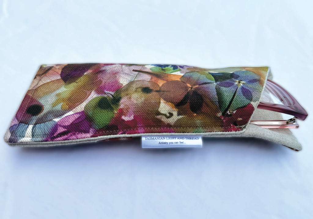 Slip-In Glasses Case - Petal Medley Fabric