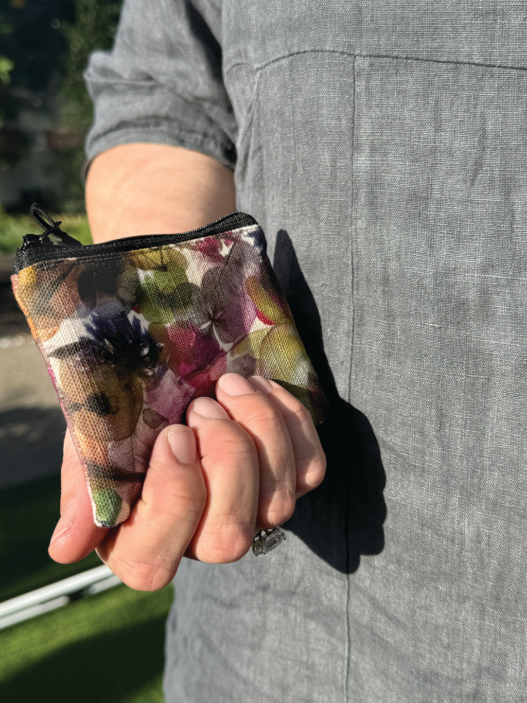 The Freycinet Pouch - Petal Medley Fabric