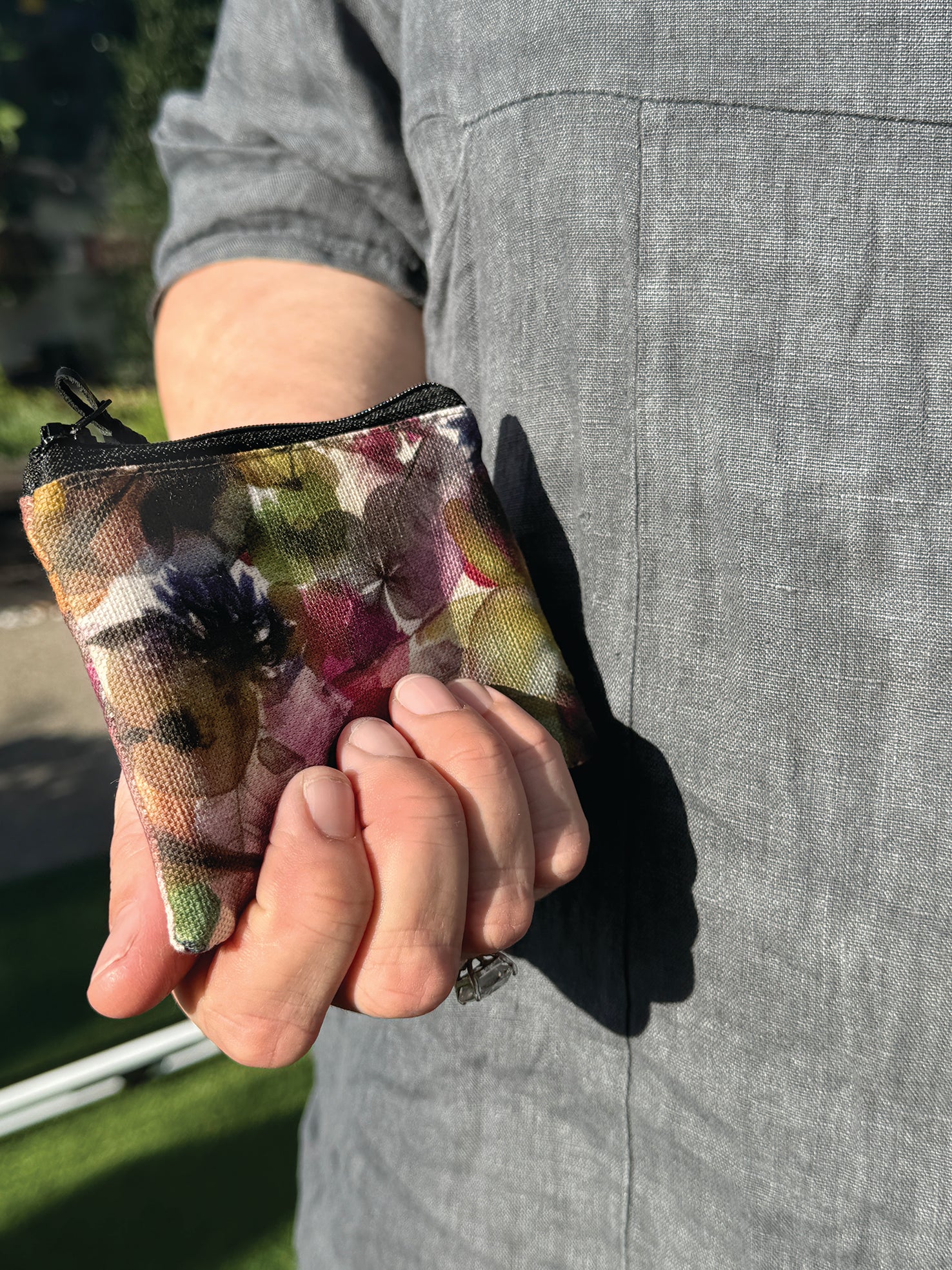 The Freycinet Pouch - Petal Medley Fabric
