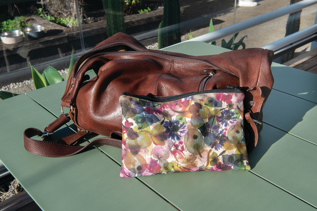 The Melaleuca Pouch - Petal Medley Fabric