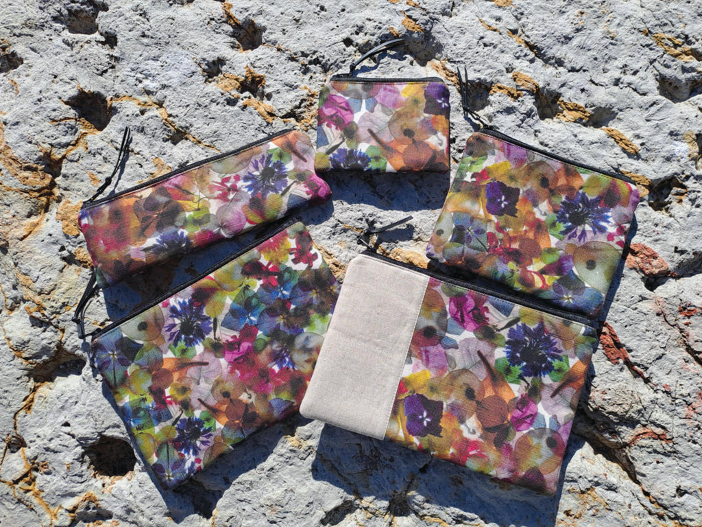 The Stanley Pouch - Petal Medley Fabric